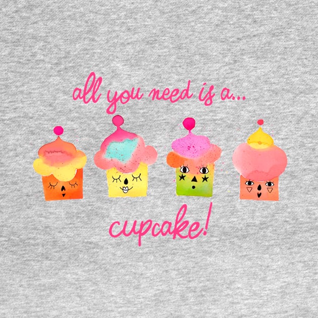 All you need is a cupcake pink by ninoladesign